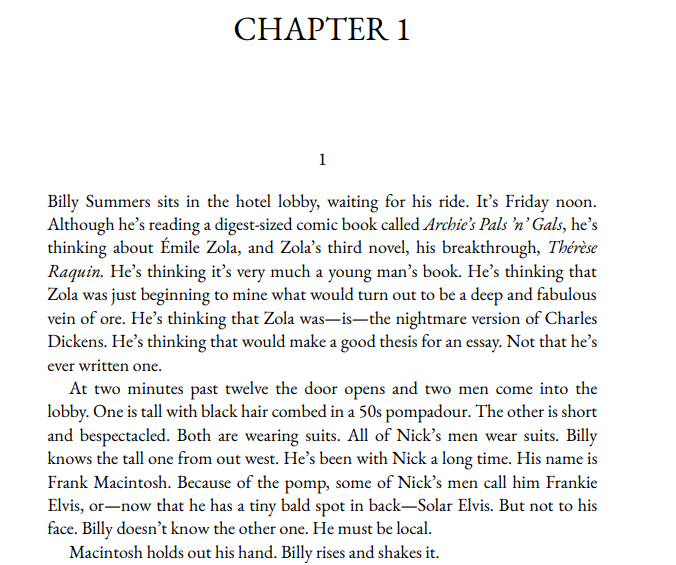 Billy Summers by Stephen King epub