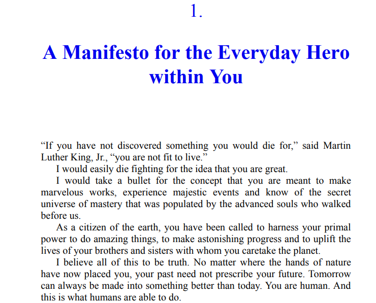 The Everyday Hero Manifesto by Robin Sharma epub