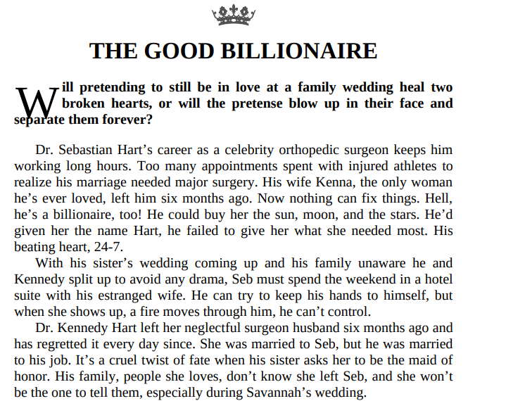 The Good Billionaire by Deborah Garland ePub