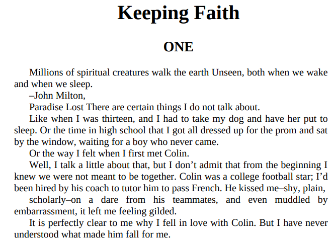 Keeping Faith by Jodi Picoult PDF