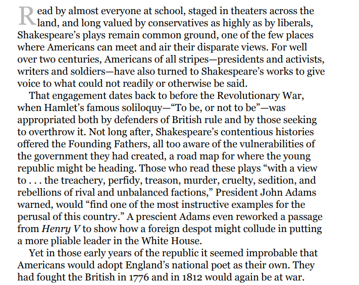 Shakespeare in a Divided America by James Shapiro epub