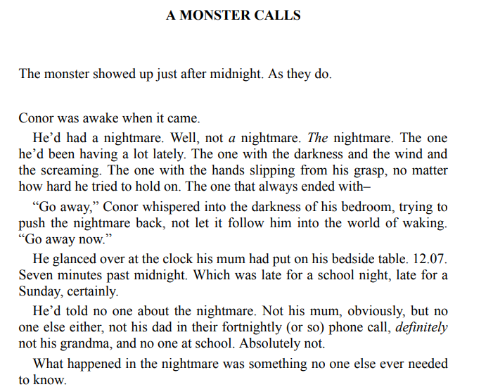 A Monster Calls by Patrick Ness ePub Download